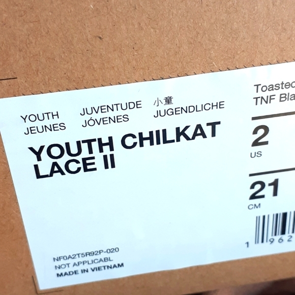 The North Face Youth Boys Chilkat Lace II Boots Size US 2 - Picture 13 of 14